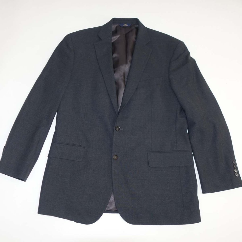 Brooks Brothers Men's Suit Jacket Size 43 Regular Charcoal Gray Wool Stretch 43r